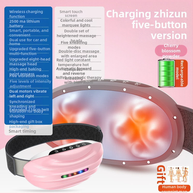 4D kõhu masseerija puutetundliku ekraaniga, laaditav, arvutipõhine juhtimine, 4 kiirust, 5–7 massaažipead, 3C sertifikaat 2015010907762696