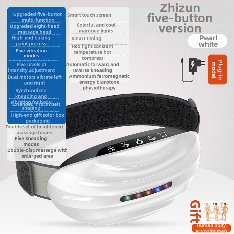 4D kõhu masseerija puutetundliku ekraaniga, laaditav, arvutipõhine juhtimine, 4 kiirust, 5–7 massaažipead, 3C sertifikaat 2015010907762696