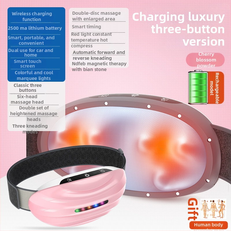 4D kõhu masseerija puutetundliku ekraaniga, laaditav, arvutipõhine juhtimine, 4 kiirust, 5–7 massaažipead, 3C sertifikaat 2015010907762696