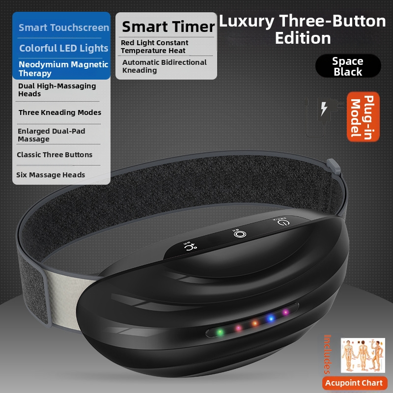 4D kõhu masseerija puutetundliku ekraaniga, laaditav, arvutipõhine juhtimine, 4 kiirust, 5–7 massaažipead, 3C sertifikaat 2015010907762696
