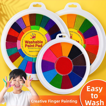 Sõrmejoon tintpad – Reverse kaubamärk, akvarellikomplekt, karp 24 tükki, sobib sünnipäevaks, IP-luba: Ei