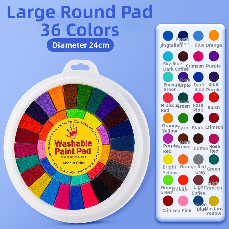 Sõrmejoon tintpad – Reverse kaubamärk, akvarellikomplekt, karp 24 tükki, sobib sünnipäevaks, IP-luba: Ei