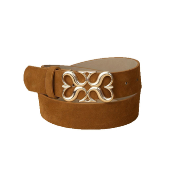 Naiste teksarihm – PU materjal, tsinkisulamist sagtis, kinnituse tüüp: nõelaga klipp, laius 3,8 cm, naha-plastik viimistlus