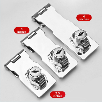 Ilma puurimiseta roostevabast terasest lukustusplaat lukustusega – sobib kappidele, sahtlitele ja liugustele ustele (vannituba)