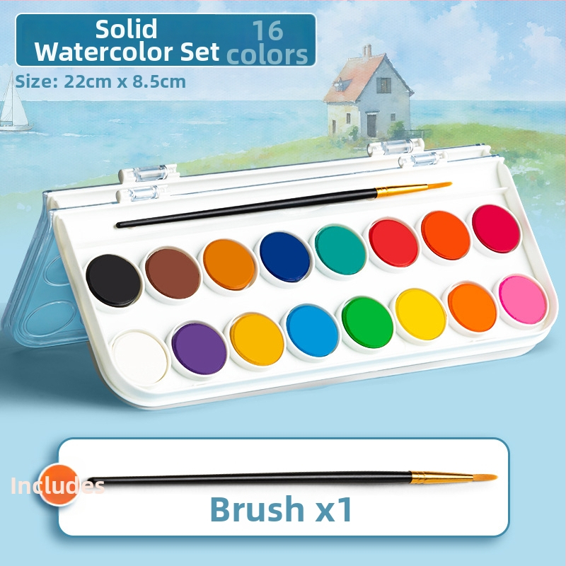 Truecolor akvarelide pigmendi komplekt – tahke pulber, 36 ühikut