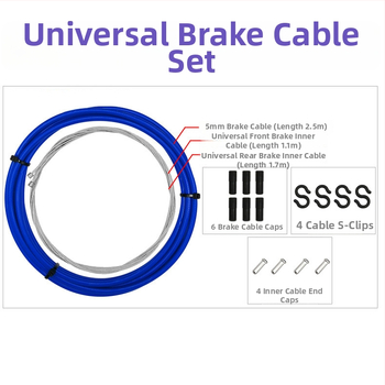 MOTSUV κιτ καλωδίων φρένου για ποδήλατα βουνού, δρόμου και αναδιπλούμενα — ατσάλινο σύρμα και εξαρτήματα PVC, προσαρμοστικό, διαθέσιμη ιδιωτική ετικέτα