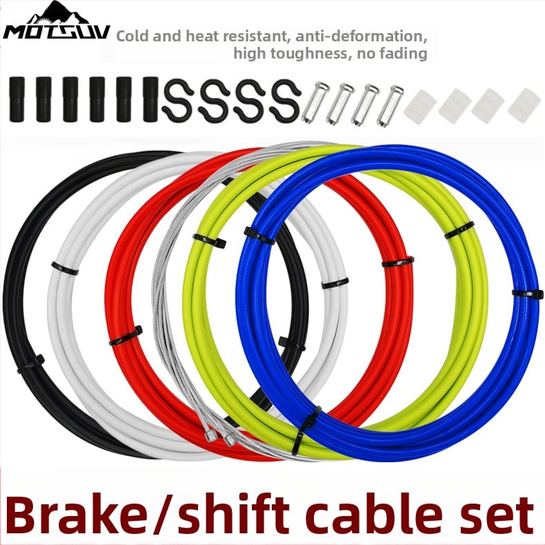MOTSUV κιτ καλωδίων φρένου για ποδήλατα βουνού, δρόμου και αναδιπλούμενα — ατσάλινο σύρμα και εξαρτήματα PVC, προσαρμοστικό, διαθέσιμη ιδιωτική ετικέτα