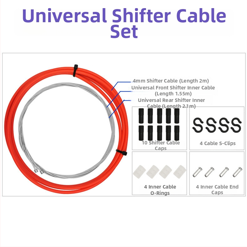 MOTSUV κιτ καλωδίων φρένου για ποδήλατα βουνού, δρόμου και αναδιπλούμενα — ατσάλινο σύρμα και εξαρτήματα PVC, προσαρμοστικό, διαθέσιμη ιδιωτική ετικέτα