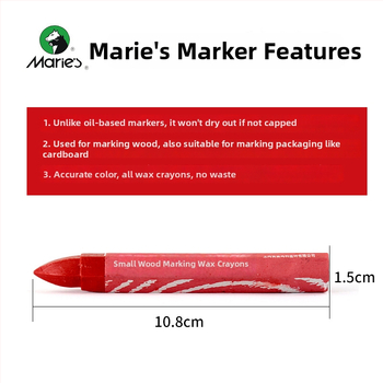 Marley puidust marker Crayons joonistuseks, veekindel, kustutatav