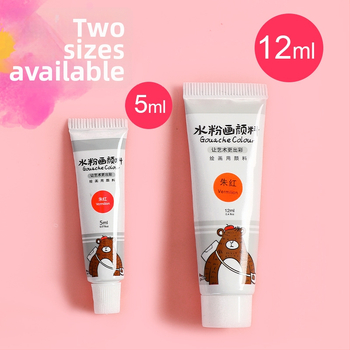 Kaba Bear laste gouache värvide komplekt, gouache, mahutavus 5–12 ml, karbis pakendatud