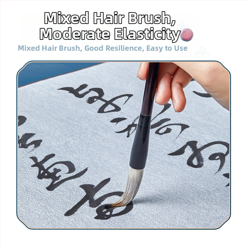 Kaligrafijos praktikos rinkinys vandens rašymo audiniui, greitai džiūstantis kopijų lapas su ryžių tinkleliu ir storesnis imitacinis ryžių popierius — įgaliotas privatus prekės ženklas