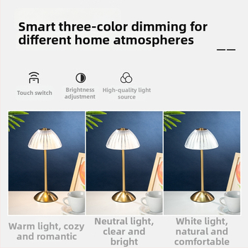 Öövalgusti – modernse minimalistliku stiiliga, akrüülvarjundiga, puutetundlik lüliti, sisseehitatud aku