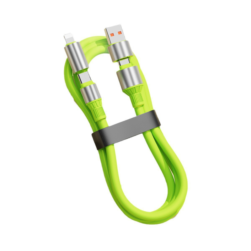 Visenmo 240W četveroinčni silikon kabel za podatke s USB, Lightning i USB-C priključcima