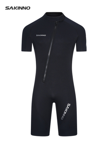 2 mm neopreno nailono trumpų rankovių nardymo kombinezonas, unisex, šiltas, prekės ženklas SAKINNO/Shark Kono