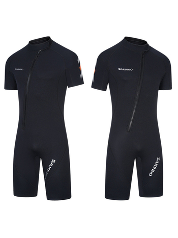2 mm neopreno nailono trumpų rankovių nardymo kombinezonas, unisex, šiltas, prekės ženklas SAKINNO/Shark Kono