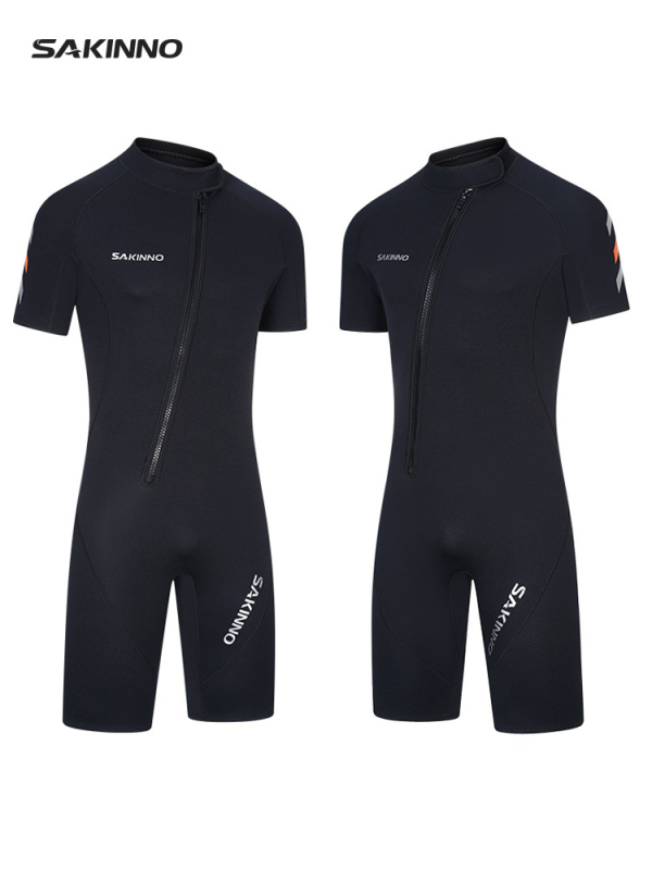 2 mm neopreno nailono trumpų rankovių nardymo kombinezonas, unisex, šiltas, prekės ženklas SAKINNO/Shark Kono