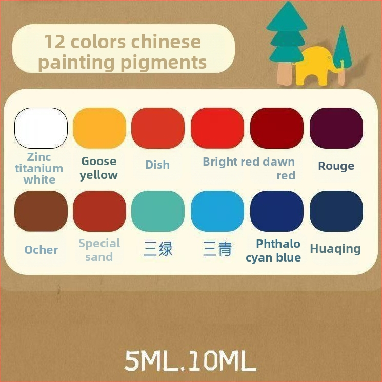 Smart Elephant Hiina maalimispigmendi komplekt (Bränd: Smart Elephant; Materjal: Hiina maalimispigmendid; Eesmärk: Hiina maalimine; Imporditud: Ei)