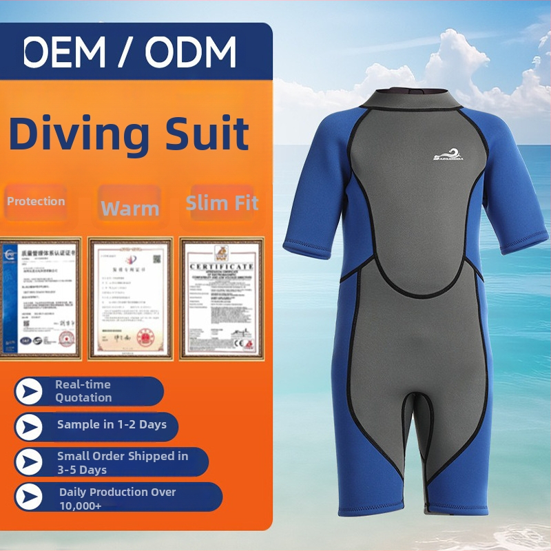 Vaikų be rankovių neopreno wetsuit visoms metų laikams, išlaiko šilumą, atsparus trintims, tinkamas kajakams baltojo vandens ir nardymui