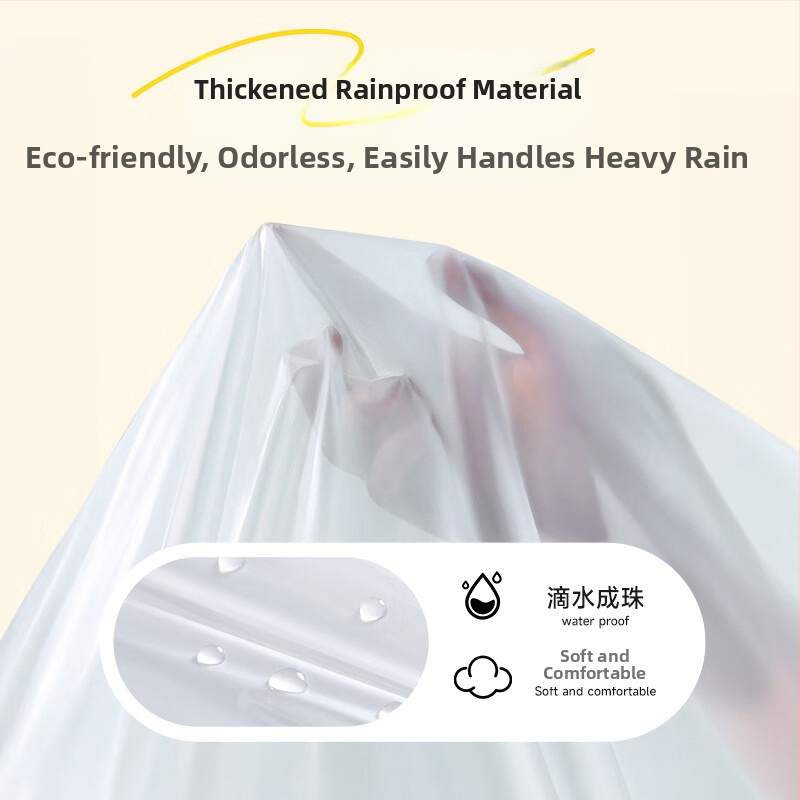 Laste ühekordselt kasutatav vihmamantel – cartoon stiilis, PVC kangas, veekindel PU liimikiht, sobib matkamiseks