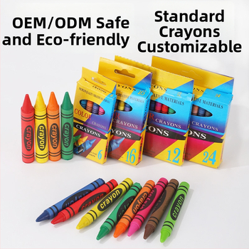 Õlipastellid joonistamiseks terava tipuga; hall kartongkorpus; OEM/ODM; logotüübi trükkimine võimalik.