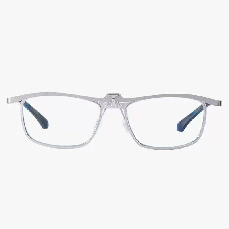 Lugemisprillid, ruudukujulised metallraamidega täisraamiga, PC läätsed, sinisele valgusele vastupidavad, kaugele ja lähedale nägemiseks, klassikaline äristiil eakatele