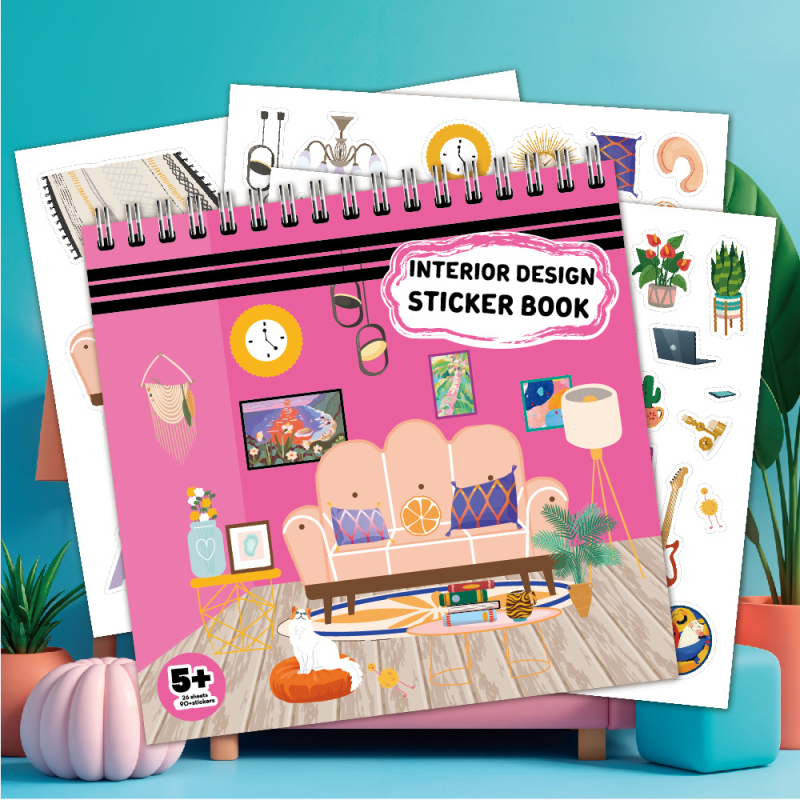 Mados eskizų lipdukų rinkinys — Prekės ženklas Praise, Skandinaviškas stilius, Spauda, Klijuojamas, IP leidimas: Ne