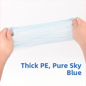 Vienkartiniai avalynės dangteliai, 100 vnt, medžiaga: plastikas PE/polietilenas, dulkių apsauga, suaugusiems, galiojimo laikas 60 mėnesių