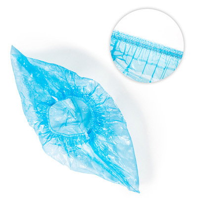 Vienkartiniai avalynės dangteliai, 100 vnt, medžiaga: plastikas PE/polietilenas, dulkių apsauga, suaugusiems, galiojimo laikas 60 mėnesių