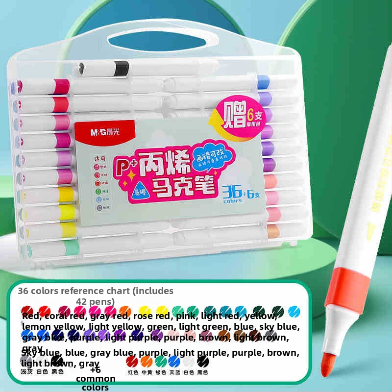 Akrüülmarker pliiats lastele ja õpilastele, Morning light, mudel T80C4, sobiv akvarellidele, stackable