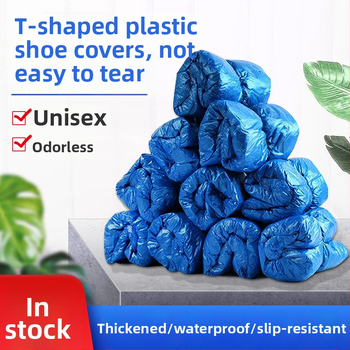 PE materjalist veekindel jalatsikaitse filmi automaatsete jalatsikaitse masinatega, koos T-lukuga, ühekordne kasutus