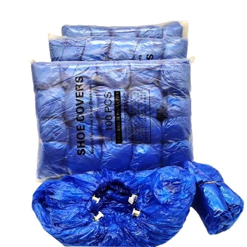 PE materjalist veekindel jalatsikaitse filmi automaatsete jalatsikaitse masinatega, koos T-lukuga, ühekordne kasutus