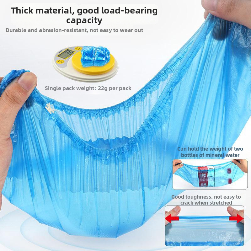 PE materiāla ūdensizturīgs kurpju pārsegga filma, paredzēta automātiskām kurpju pārsegām, ar T-buckle, vienreizējai lietošanai