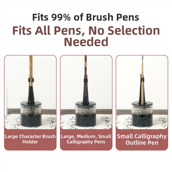 Daugiafunkcinis vienkartinis rašiklio laikiklis su anti-džiovinimo šepetėliu, drėkinanti rašiklis, kišenė su kilpa — plastikas, modelis 11, prekė: Tt/daily practice, logotipo spausdinimas, pritaikymas