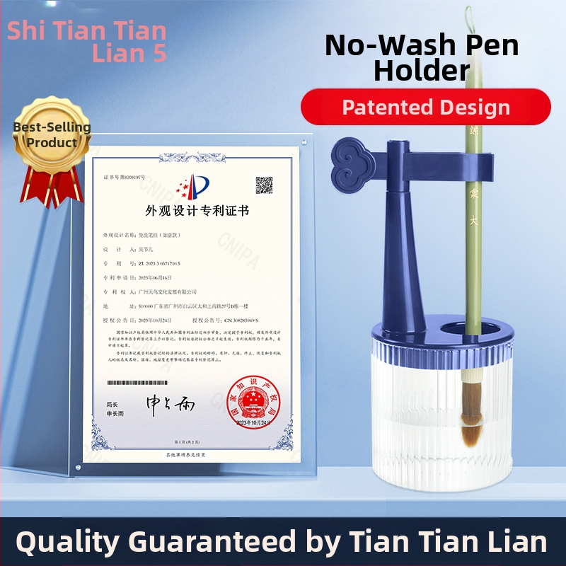 Daugiafunkcinis vienkartinis rašiklio laikiklis su anti-džiovinimo šepetėliu, drėkinanti rašiklis, kišenė su kilpa — plastikas, modelis 11, prekė: Tt/daily practice, logotipo spausdinimas, pritaikymas