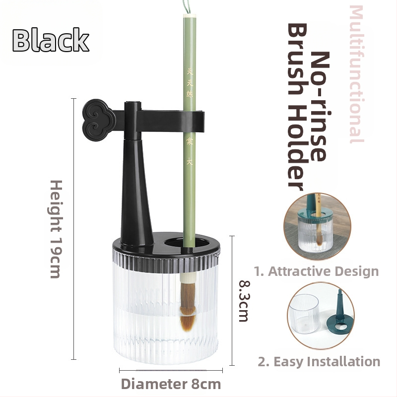 Daugiafunkcinis vienkartinis rašiklio laikiklis su anti-džiovinimo šepetėliu, drėkinanti rašiklis, kišenė su kilpa — plastikas, modelis 11, prekė: Tt/daily practice, logotipo spausdinimas, pritaikymas