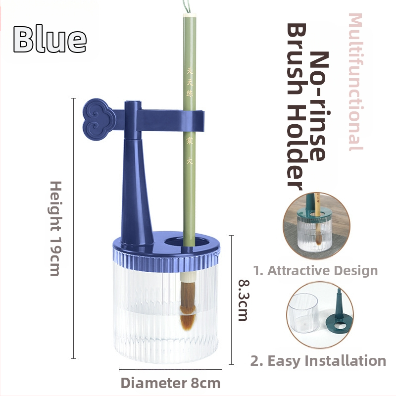 Daugiafunkcinis vienkartinis rašiklio laikiklis su anti-džiovinimo šepetėliu, drėkinanti rašiklis, kišenė su kilpa — plastikas, modelis 11, prekė: Tt/daily practice, logotipo spausdinimas, pritaikymas