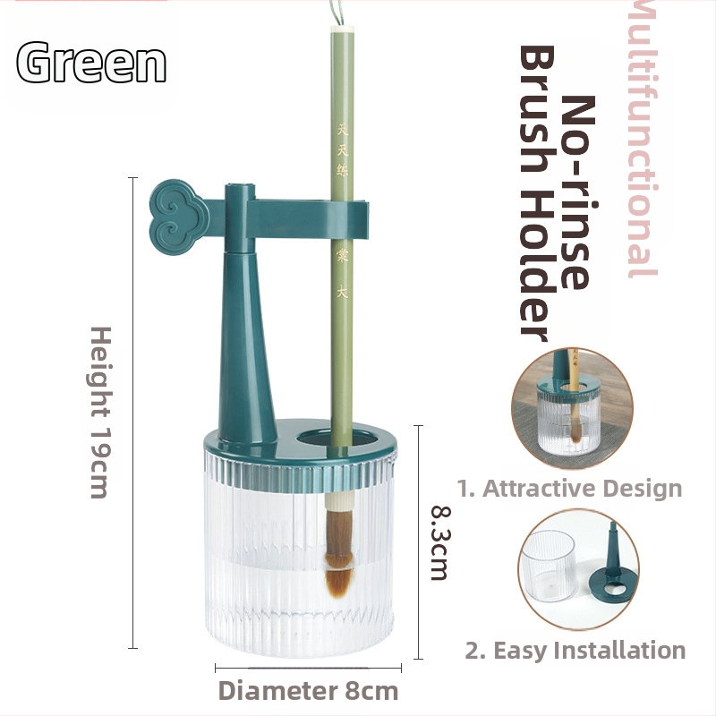 Daugiafunkcinis vienkartinis rašiklio laikiklis su anti-džiovinimo šepetėliu, drėkinanti rašiklis, kišenė su kilpa — plastikas, modelis 11, prekė: Tt/daily practice, logotipo spausdinimas, pritaikymas