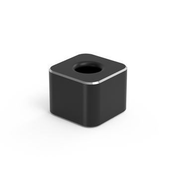 Pliiatsitops metallist alumiiniumist sulam, ruudukujuline kuju, logotüübi trükkimise võimalus, mudel P10*20, sobiv ärikingituseks.