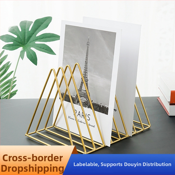 Töölaud kirjatoe hoidik, Põhjamaade minimalistlik metallidisain, mudel 8727, metallkonstruktsioon, kaal 1, sobiv koduseks sisustuseks, paviljoni muster