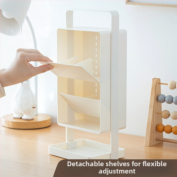 SD-3886 Ruutja plastist kirjutusvahendi hoidja kaldu läbipaistva disainiga – Suur maht, Mitmekülgne lauaorganisaator, Logo trükkimine, Kohandamine