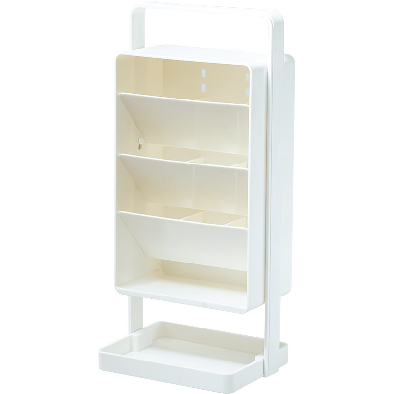 SD-3886 Ruutja plastist kirjutusvahendi hoidja kaldu läbipaistva disainiga – Suur maht, Mitmekülgne lauaorganisaator, Logo trükkimine, Kohandamine