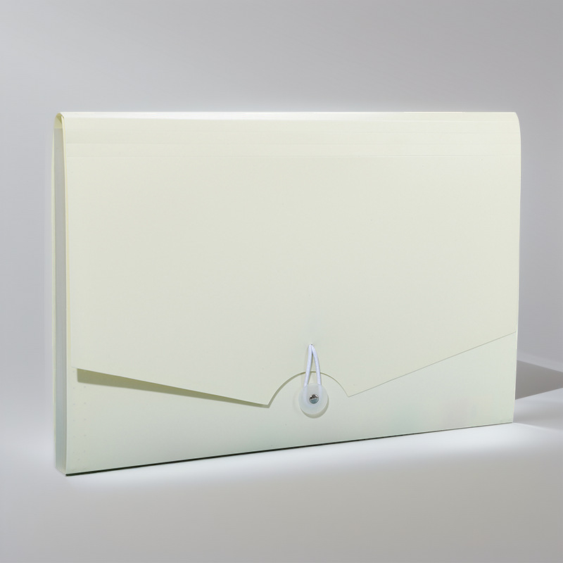 Akkordeono tipo failų organizatorius, 13 skyrių, PP plastikas, išorinis storis 0,5 mm / vidinis 0,12 mm, didelė talpa