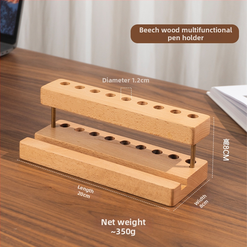 Medinis rašiklių ir šepetėlių laikiklis, arbatos ceremonijos stovas — Modelis 8044; Medžiaga: medis; Tinka dovanai: gimtadienis, apdovanojimas