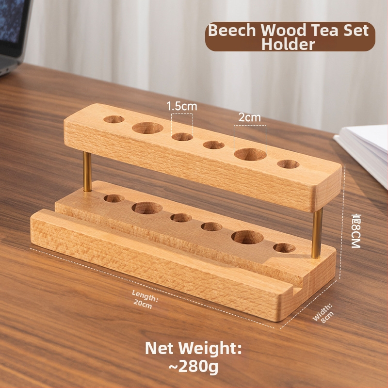 Medinis rašiklių ir šepetėlių laikiklis, arbatos ceremonijos stovas — Modelis 8044; Medžiaga: medis; Tinka dovanai: gimtadienis, apdovanojimas