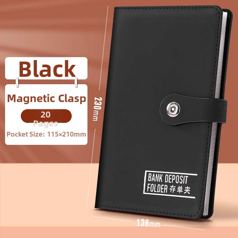 Pengyi PU odinė depozito bylų dėklas su dokumentų įterpimo lapais, spaustuvo dydis: peržiūrėkite detales, tarptautinis eksportas
