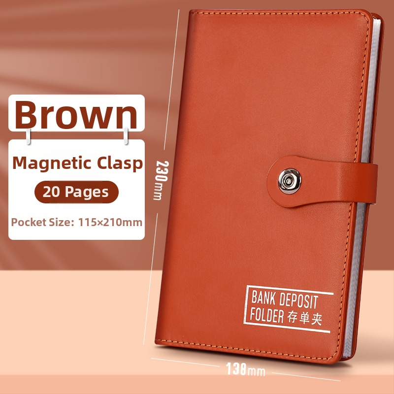 Pengyi PU odinė depozito bylų dėklas su dokumentų įterpimo lapais, spaustuvo dydis: peržiūrėkite detales, tarptautinis eksportas