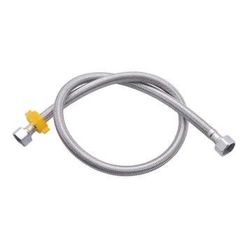 Гъвкав воден маркуч от неръждаема стомана 62309, за бойлер и тоалетна, нормално налягане, 0–90 °C, монтаж с четири гайки