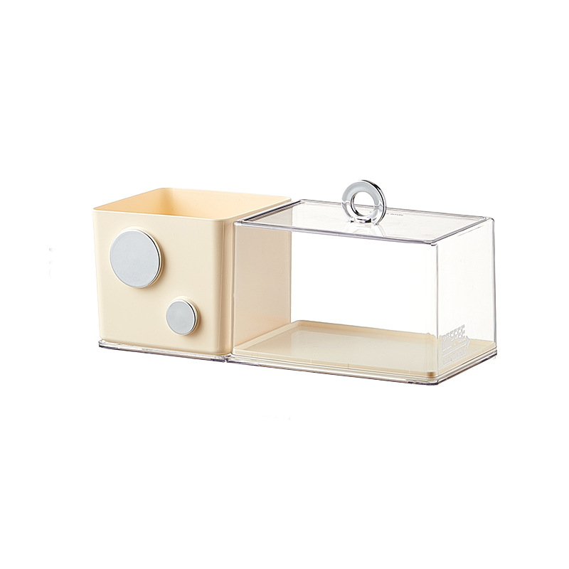 Lauale PET-plastist näidiskarp väikestele figuuridele ja pliiatsihoidjale, tolmukindel, virnastatav, mudel 9783