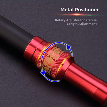Süsinikkiust võrgupulk kalapüügi jaoks, kokkupandav, kahekordne kasutus, mitmest suunast pöörlemine