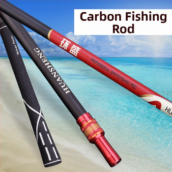 Süsinikkiust võrgupulk kalapüügi jaoks, kokkupandav, kahekordne kasutus, mitmest suunast pöörlemine